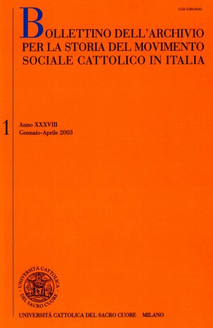 Le carte Luigi Colombo presso la sede milanese dell'Archivio per la storia del movimento sociale cattolico in Italia 