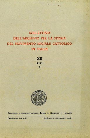 Per la storia delle casse rurali cattoliche in Italia (1891-1932): lo stato degli studi e le prospettive di ricerca